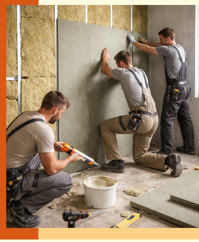 Профессиональная шумоизоляция стен в Ленинске-Кузнецком для квартир и домов