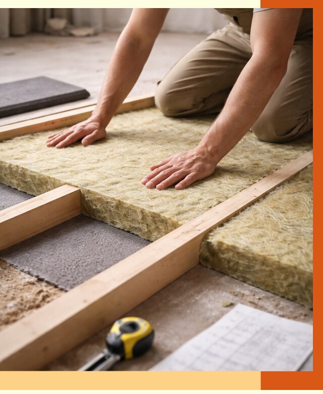 Шумоизоляция пола в Ленинске-Кузнецком от 1278 руб./м² — профессиональная звукоизоляция | ТепломастерЛнн