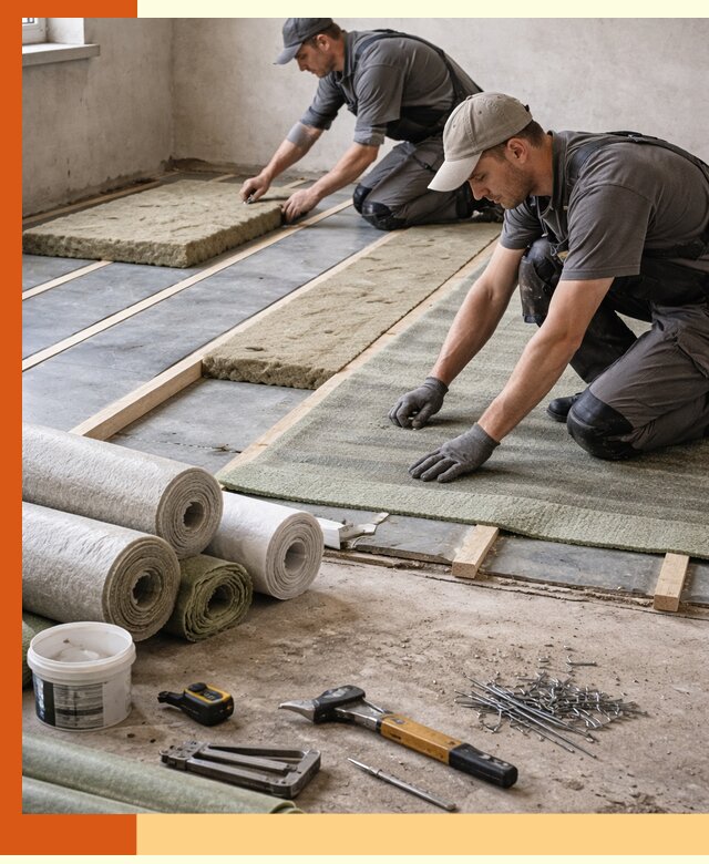 Шумоизоляция пола в Ленинске-Кузнецком — профессиональная звукоизоляция помещений