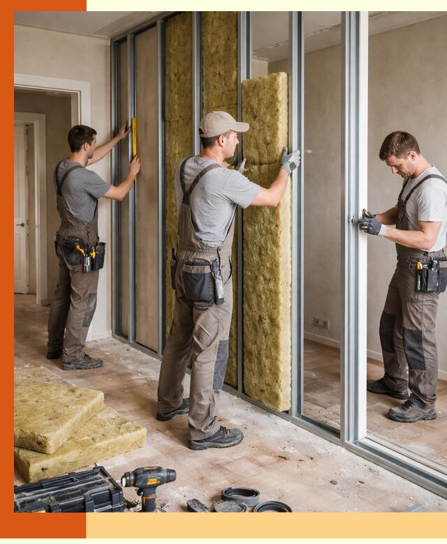 Шумоизоляция межкомнатных перегородок в Ленинске-Кузнецком эффективно и надёжно