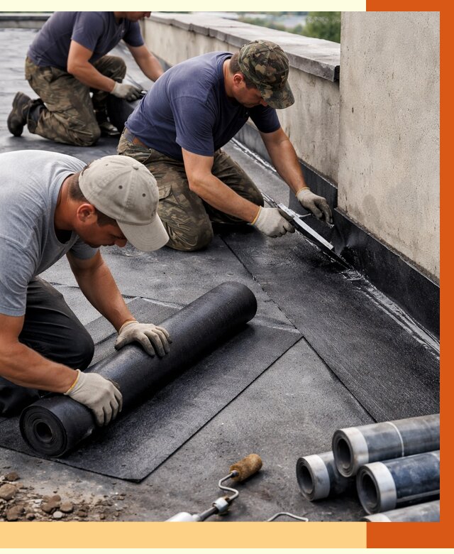 Гидроизоляция кровли в Ленинске-Кузнецком от 4599 руб. — профессиональная гидроизоляция крыши | ТепломастерЛнн