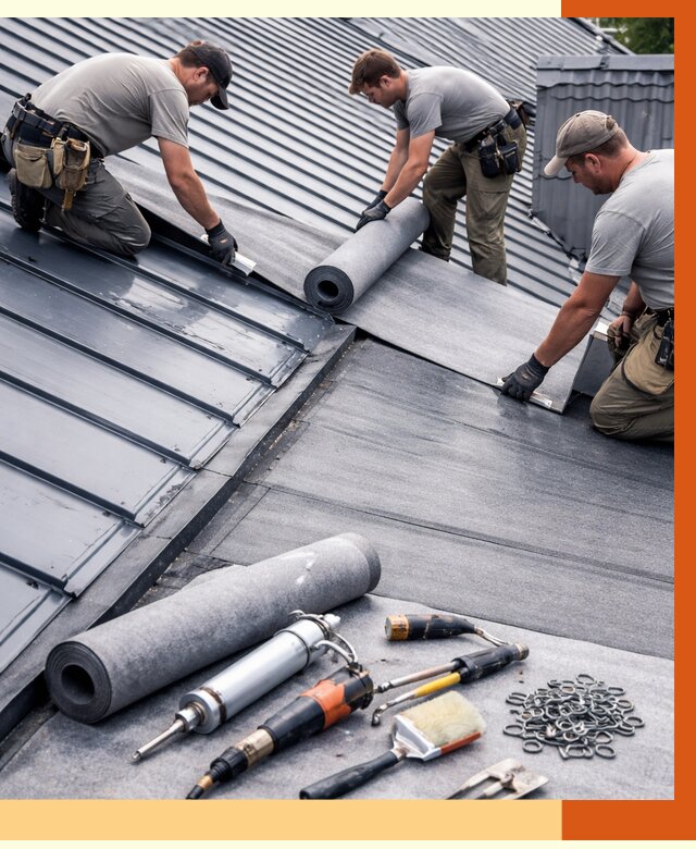 Гидроизоляция металлической кровли полимочевиной в Ленинске-Кузнецком от 8688 руб. | ТепломастерЛнн