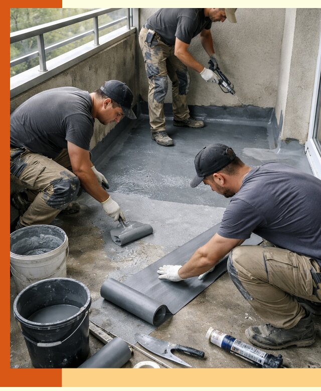 Гидроизоляция балкона в Ленинске-Кузнецком: надежная защита от протечек