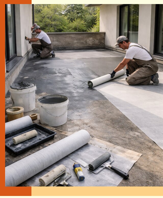 Гидроизоляция террасы в Ленинске-Кузнецком — надежная защита от влаги и протечек