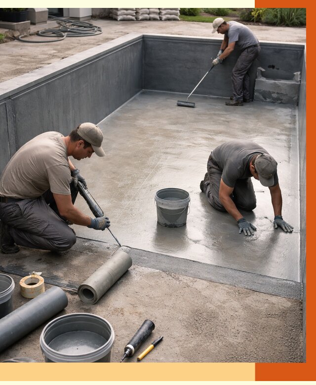 Профессиональная гидроизоляция бассейна в Ленинске-Кузнецком от 6644 руб. за м2 | ТепломастерЛнн