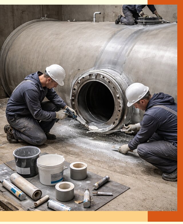 Гидроизоляция резервуара с топливом в Ленинске-Кузнецком от 76658 руб. под ключ | ТепломастерЛнн