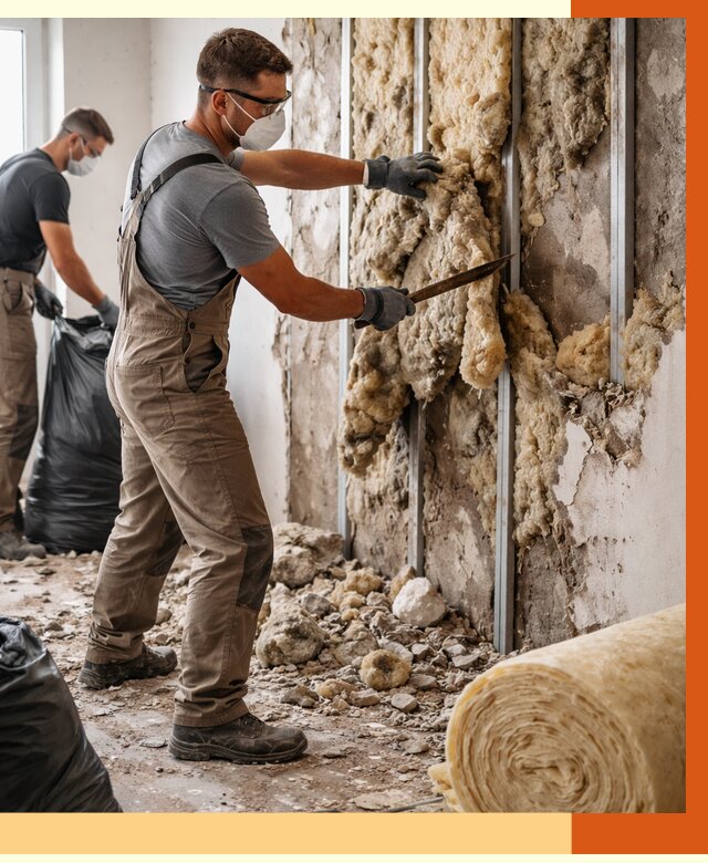 Демонтаж старого утеплителя в Ленинске-Кузнецком от 3577 руб. — работы под ключ | ТепломастерЛнн