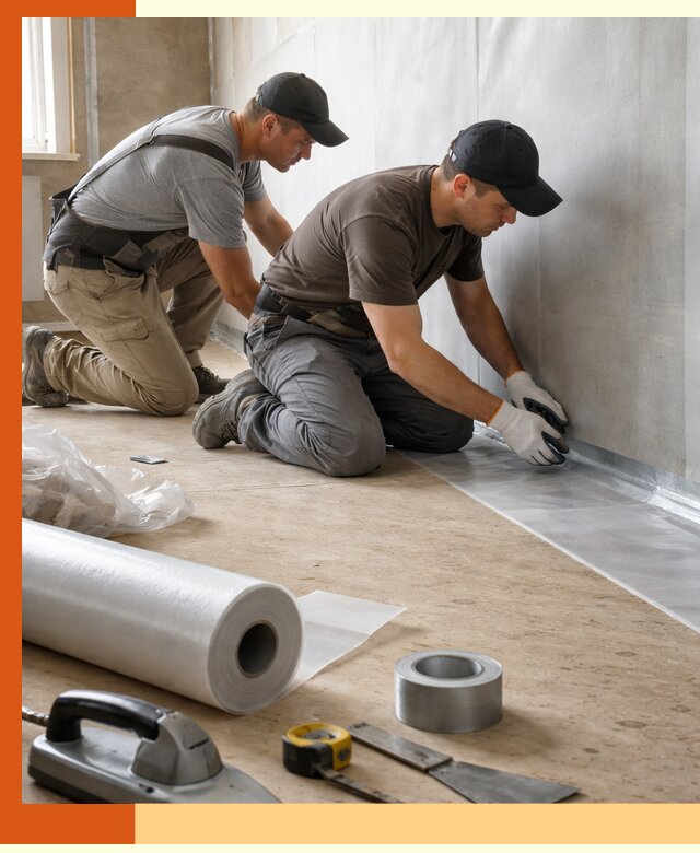 Монтаж пароизоляции для дома и помещений в Ленинске-Кузнецком