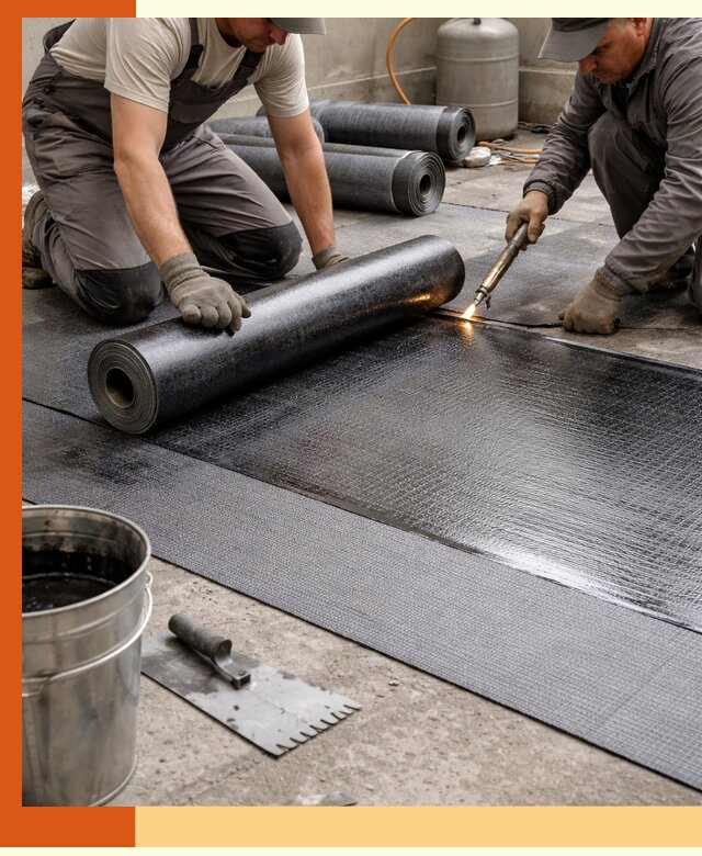 Монтаж гидроизоляционной мембраны в Ленинске-Кузнецком для зданий и конструкций