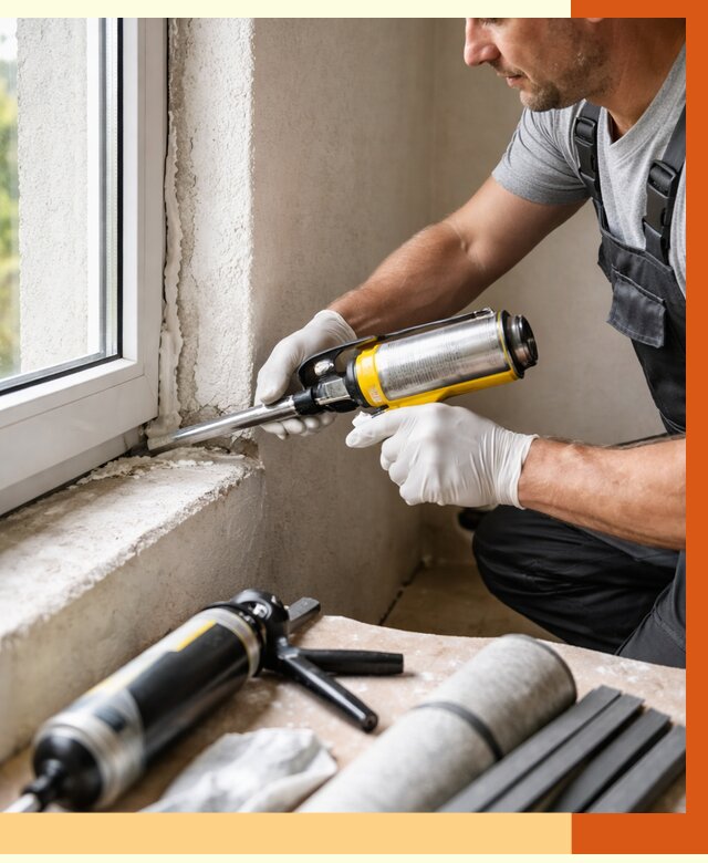 Герметизация стыков и примыканий в Ленинске-Кузнецком от 1227 руб. под ключ | ТепломастерЛнн