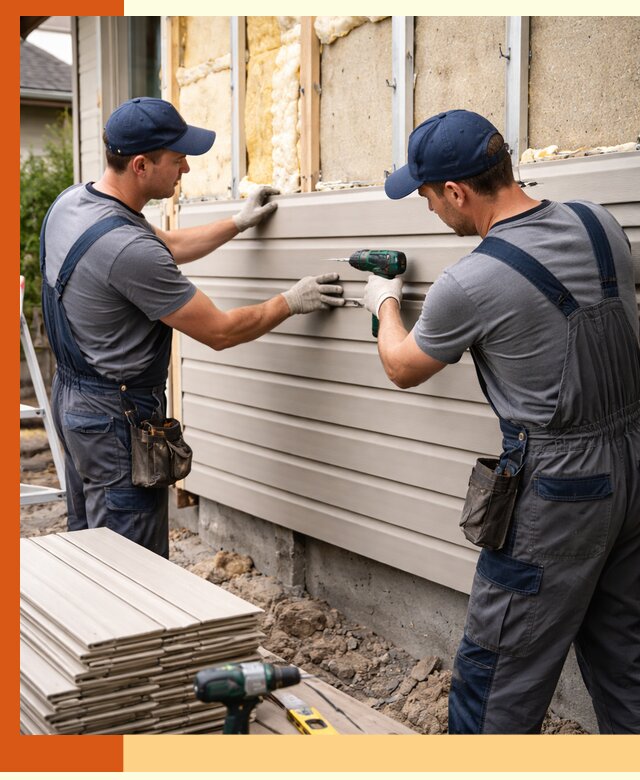 Монтаж сайдинга после утепления в Ленинске-Кузнецком качественно и надежно